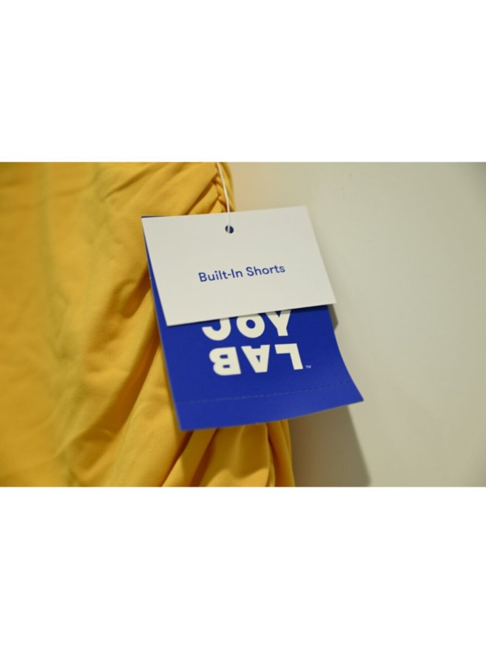 NEW JoyLab Tiered Active Skort Built-In Shorts Ruched Side Yellow Gold Size M - Picture 7 of 8